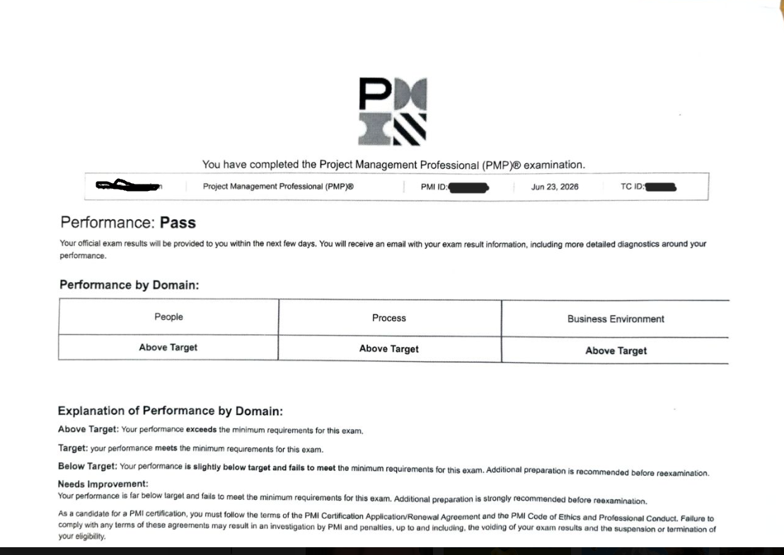 ElevoraPrep learner PMP exam success story 21